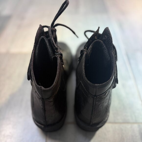 Tiltoa Moto Style Genuine Leather Ankle Boots Black Size 9.5US / 40EU - Picture 4 of 9